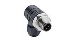 Złącze do samokonfekcjonowania M12 męskie kątowe 5-pinowe ze stalową heksagonalną gwintowaną nakrętką RSCWN 5/7