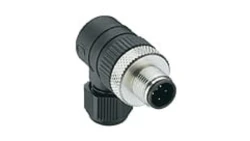 Złącze do samokonfekcjonowania M12 męskie kątowe 5-pinowe z gwintowanym złączem RSCW 5/9