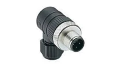 Złącze do samokonfekcjonowania M12 złącze męskie kątowe 4-pinowe gwintowane montaż z zaciskami śrubowymi RSCW 4/9