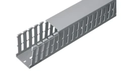 Korytko grzebieniowe samogasnące 8/12/8 80x60 szare z pokrywą PV UV /2m/ (opak. 28m)