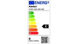 Żarówka Źródło światła LED E27 XLED A60 8W-NW 1055lm 4000K barwa neutralna 33098
