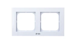 SONATA Ramka podwójna do łączników IP-44 biały mat RH-2R/75
