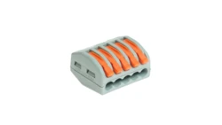 Szybkozłączka 5x z dźwigniami do wszystkich rodzajów przewodów 24A 0,2-4mm2 450VAC SZ-5D W-00369 /kpl 5szt./