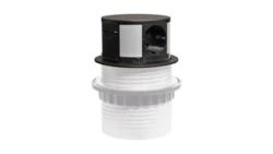 Gniazdo meblowe do zabudowy 3 złącza wtyczkowe schuko 1xUSB A 1xUSB C GMZ-5AO W-72014