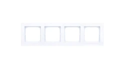 SONATA Ramka poczwórna biały mat R-4R/75