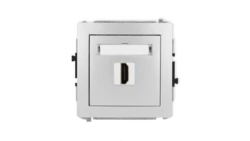 DECO Mechanizm gniazda pojedynczego HDMI 2.1, 8K srebrny metalik 7DHDMI-5