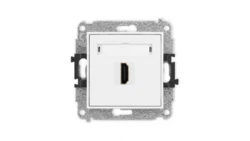 MINI Mechanizm gniazda pojedynczego HDMI 2.1, 8K biały MHDMI-5