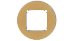 MINI Ramka uniwersalna pojedyncza okrągła z tworzywa złoty 29MRTO-1