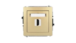 DECO Mechanizm gniazda pojedynczego HDMI 2.1, 8K złoty 29DHDMI-5