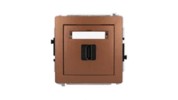 DECO Mechanizm gniazda pojedynczego HDMI 2.1, 8K brązowy metalik 9DHDMI-5