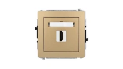 DECO Mechanizm gniazda pojedynczego HDMI 2.1, 8K złoty metalik 8DHDMI-5