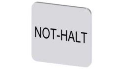 Etykieta samoprzylepna do kaset 22x22mm srebrna inskrypcja /NOT-HALT/ SIRIUS ACT 3SU1900-0AF81-0AT0 /10szt./