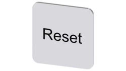 Etykieta samoprzylepna do kaset 22x22mm srebrna inskrypcja /Reset/ SIRIUS ACT 3SU1900-0AF81-0DU0 /10szt./