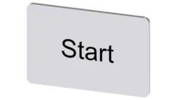 Etykieta samoprzylepna 17.5x27mm srebrna inskrypcja /Start/ SIRIUS ACT 3SU1900-0AD81-0DT0 /10szt./