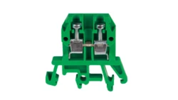 Złączka szynowa przelotowa 2-przewodowa 4mm2 zielony ZUG-G4 A11-0105