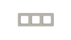 MINI Ramka uniwersalna potrójna kwadratowa z tworzywa taupe 60MR-3