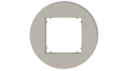 MINI Ramka uniwersalna pojedyncza okrągła z tworzywa taupe 60MRTO-1