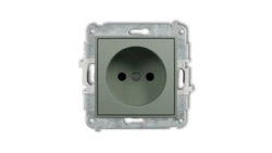 MINI Mechanizm gniazda pojedynczego bez uziemienia 2P (przesłony torów prądowych) szałwiowy 61MGP-1p