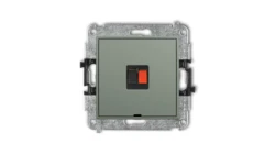 MINI Mechanizm gniazda głośnikowego pojedynczego, bez pola opisowego szałwiowy 61MGGBO-1