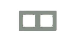 MINI Ramka uniwersalna podwójna kwadratowa z tworzywa szałwiowy 61MR-2