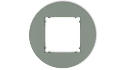 MINI Ramka uniwersalna pojedyncza okrągła z tworzywa szałwiowy 61MRTO-1