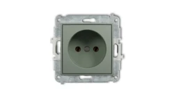 MINI Mechanizm gniazda pojedynczego bez uziemienia 2P (bez przesłon torów prądowych) szałwiowy 61MGP-1