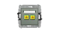 MINI Mechanizm gniazda światłowodowego/optycznego podwójnego szałwiowy 61MGOP-2