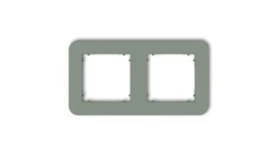 MINI Ramka uniwersalna podwójna zaokrąglona z tworzywa szałwiowy 61MRTZ-2