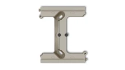 MINI Moduł rozszerzający puszkę natynkową pojedynczą, składaną do ramek wielokrotnych MINI taupe 60DPU-2