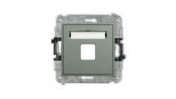 MINI Mechanizm gniazda multimedialnego pojednczego bez modułu (standard Keystone) szałwiowy 61MGM-1P