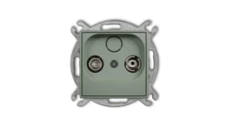 MINI Mechanizm gniazda abonenckiego RTV przelotowego 9dB szałwiowy 61MG9P