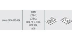 Trzymacz na szynę DIN do prze.LCTB62-104 Uchwyty do montażu przekładników na szynę DIN 35 mm LH000-0904-130-124
