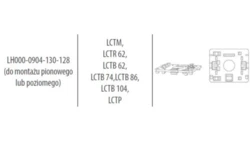 Uchwyt do montażu przekładników na szynę DIN 35mm do montażu pionowego lub poziomego LH000-0904-130-128