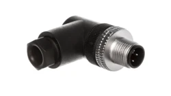 Złącze męskie M12 kątowe 4-pinowe dławica Pg7 metal XZCC12MCM40B