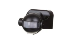 Czujnik ruchu 180 stopni natynkowy IP44 zasięg 12m czarny 15318