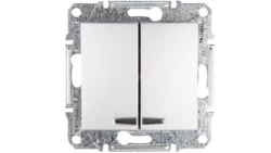 Sedna Łącznik świecznikowy 10AX z podświetleniem LED aluminium IP20 SDN0300360