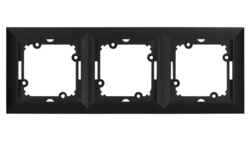Ramka potrójna Pola czarna, 33211