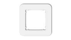 MINI Ramka uniwersalna pojedyncza zaokrąglona z tworzywa biały mat 25MRTZ-1