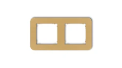 MINI Ramka uniwersalna podwójna zaokrąglona z tworzywa złoty 29MRTZ-2