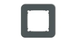 MINI Ramka uniwersalna pojedyncza zaokrąglona z tworzywa grafitowy mat 28MRTZ-1