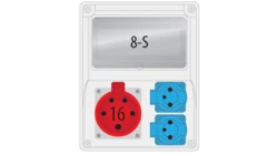 Rozdzielnica R-BOX 240 8S 1x16/5,2x230V puste okno B.1801