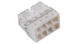 Szybkozłączka 2,5mm2, 8 styków, biała, E.4184T /50szt./