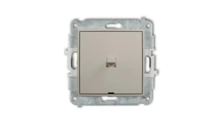 ICON Mechanizm łącznika krzyżowego w stylu amerykańskim (jeden klawisz bez piktogramu) taupe 60IWPUS-6.1