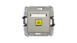 ICON Mechanizm gniazda światłowodowego/optycznego pojedynczego taupe 60IGOP-1