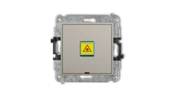 ICON Mechanizm gniazda światłowodowego/optycznego pojedynczego, bez pola opisowego taupe 60IGOPBO-1