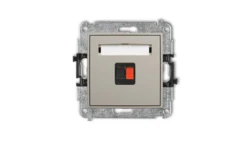 ICON Mechanizm gniazda głośnikowego pojedynczego taupe 60IGG-1