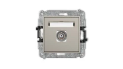 ICON Mechanizm gniazda pojedynczego BNC taupe 60IGBNC-1