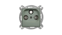 ICON Mechanizm gniazda abonenckiego RTV-SAT przelotowego 10dB szałwiowy 61IGSP
