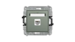 ICON Mechanizm gniazda komputerowego pojedynczego 1xRJ45, kat. 6, 8-stykowy szałwiowy 61IGK-3