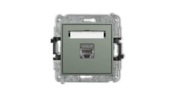 ICON Mechanizm gniazda komputerowego pojedynczego 1xRJ45, kat. 5e, ekranowany, 8-stykowy szałwiowy 61IGK-1e